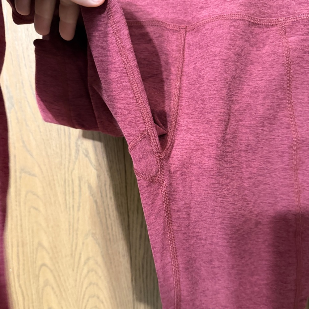 Beyond yoga out of pocket high waist leggings berry pink spacedye - Picture 4 of 6